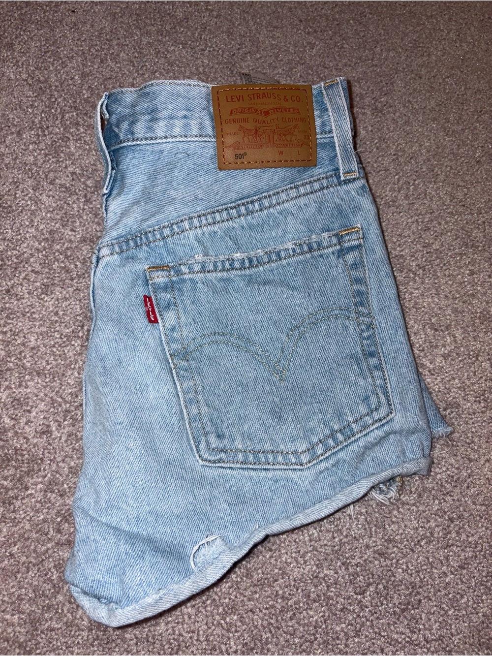 Levi's Light Wash Woman’s Relaxed Denim short